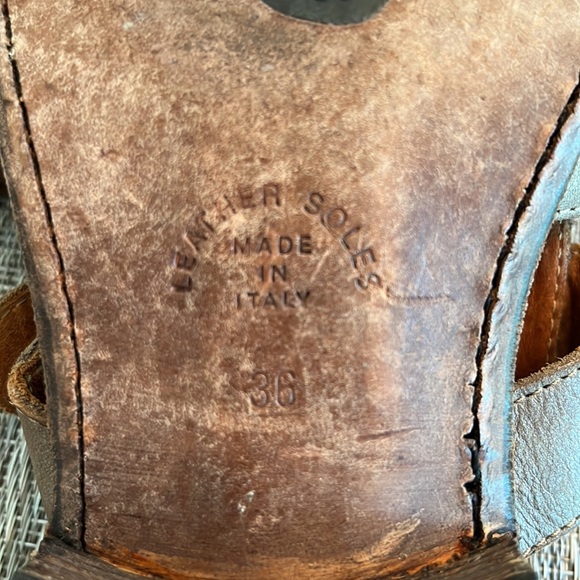 Gladiator style leather sandals - Picture 6 of 8